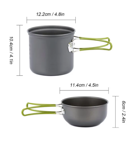 PureTrekker Camping Pot & Bowl Set