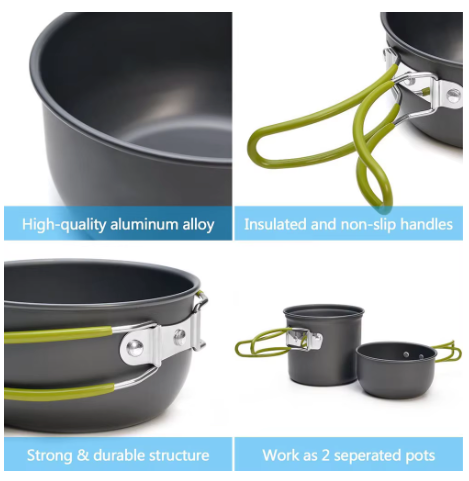 PureTrekker Camping Pot & Bowl Set