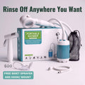 PureTrekker Portable Trail Shower — Rechargeable Camp Shower Pump